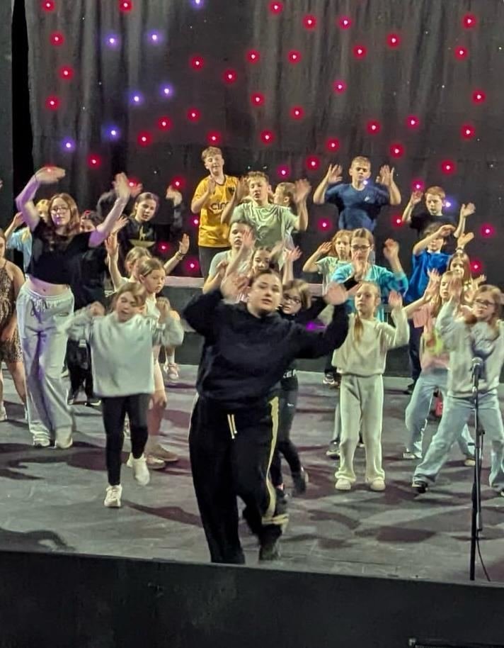 Students taking part in a dance class